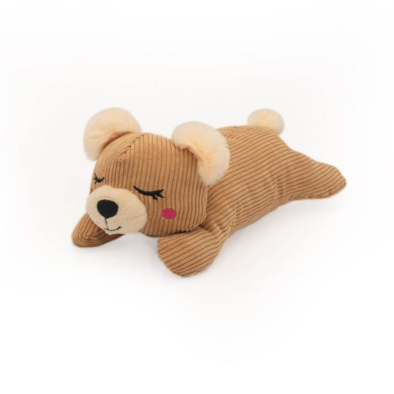 Zippypaws dog toys Snooziez with Shhhqueaker Bear Dog Toy