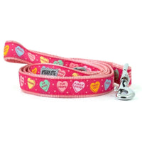 The Worthy Dog Leashes SM Puppy Love Hearts Pink Dog Leash - 2 Sizes