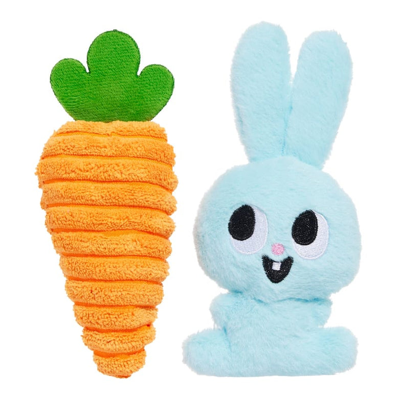 BARK dog toys Easter Harriet & Carrot Spring Plush Squeak Dog Toy Set - 2 Pc