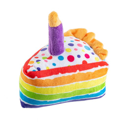 Haute Diggity Dog Toys Birthday Cake Slice Dog Toy