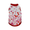 Barker's Bowtique Tee's XS Scattered Hearts Red Dog Tank
