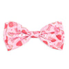 The Worthy Dog Bow Tie SM Love & Kisses Pink Dog Bow Tie - 2 Sizes