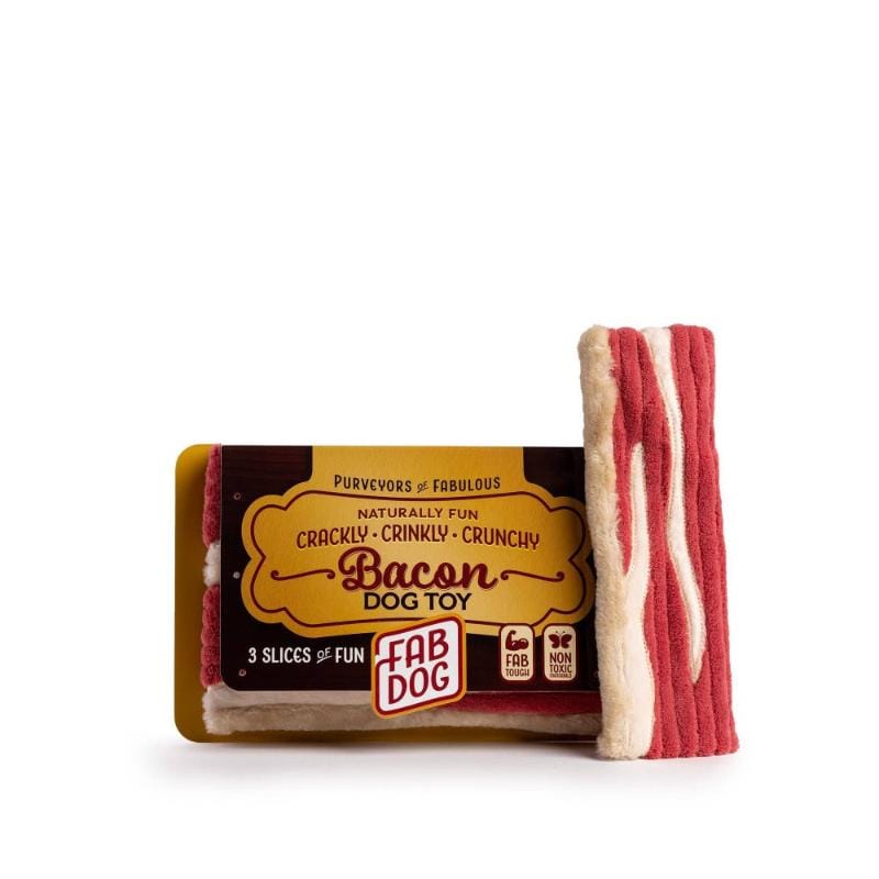 Fab Dog dog toys Bacon Dog Toy - 3 Pc