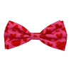 Huxley & Kent Bow Ties SM My Puppy Love Red Hearts Pink Bow Tie Pet Collar Attachment - 3 Sizes