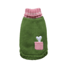 Dallas Dogs, Ltd Sweaters 6" Bone on Board Pink and Lime Green Spring Turtleneck Dog Sweater