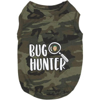 Parisian Pet Tee's XXS Bug Hunter Green Camo Embroidered Dog T-Shirt