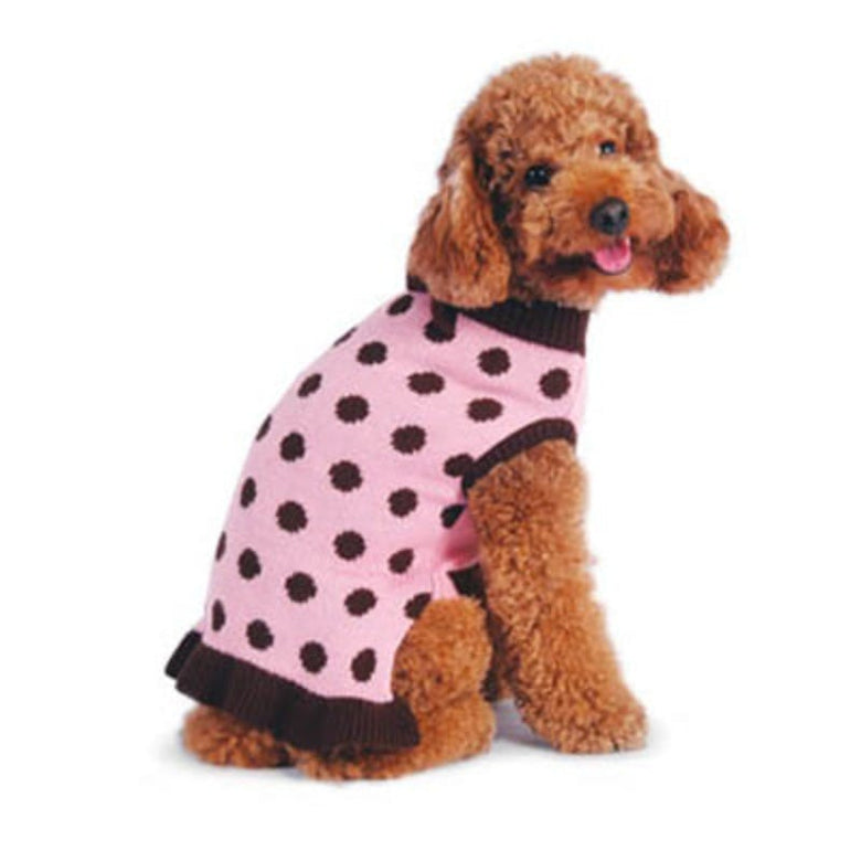 Dogo Pet Fashions Dresses Bubble Dot Sweater Pet Dress