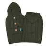Dogo Pet Fashions Sweaters XL Green Hoodie Cable Pet Sweater
