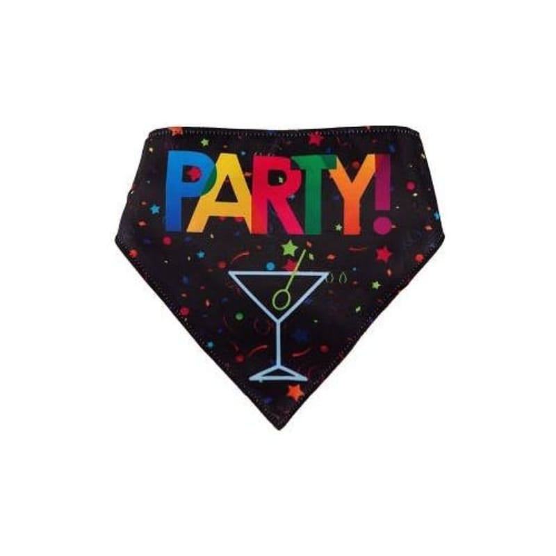 Barker's Bowtique Bandanas Hip Doggie Party - Reversible Birthday Dog Bandana