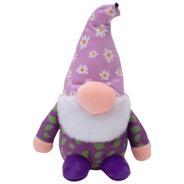 SnugArooz dog toys Daisy the Gnome Purple Plush Squeak Dog Toy - 10"