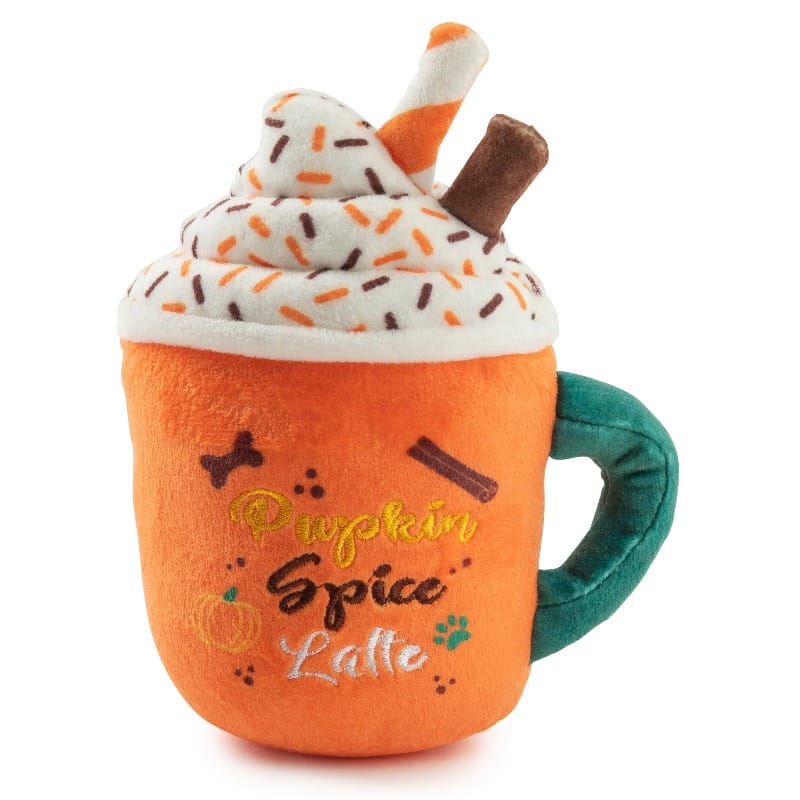 Haute Diggity Dog dog toys Pupkin Spice Latte Mug Plush Squeak Dog Toy