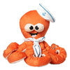 FuzzYard dog toys Sailor Squiggles Orange Octopus Plush Squeak Dog Toy