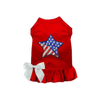 Bark Fifth Avenue dog apparel XS Patriotic Star Pet Dress Red