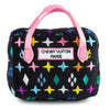 Haute Diggity Dog dog toys S Black Monogram Chewy Handbag Parody Plush Squeak Dog Toy - 2 Sizes