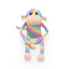 ZippyPaws dog toys Spencer the Crinkle Monkey Large Rainbow Plush Dog Toy
