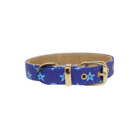 BARK by DOG Collars SM Lauren Luxury Blue Dog Collar