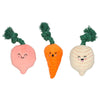 Pearhead, Inc. dog toys Spring Veggies Plush Dog Toy Set - 3 Pk