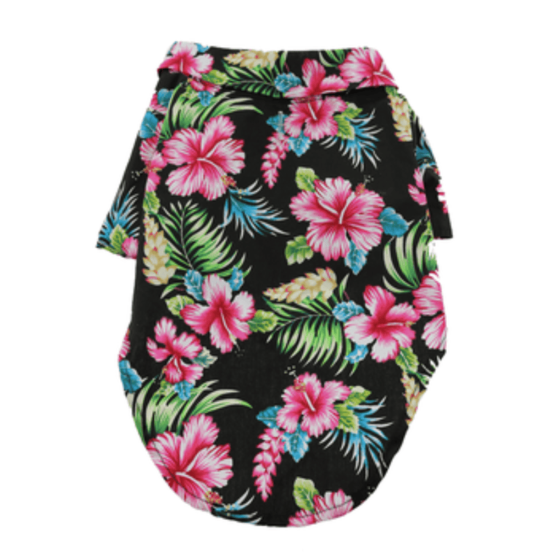 Doggie Design, Inc. Collared Shirts XXS Hawaiian Paradise Nights Camp Dog Shirt