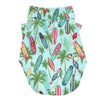 Doggie Design, Inc. Collared Shirts XXS Hawaiian Surfboard & Palms Camp Dog Shirt