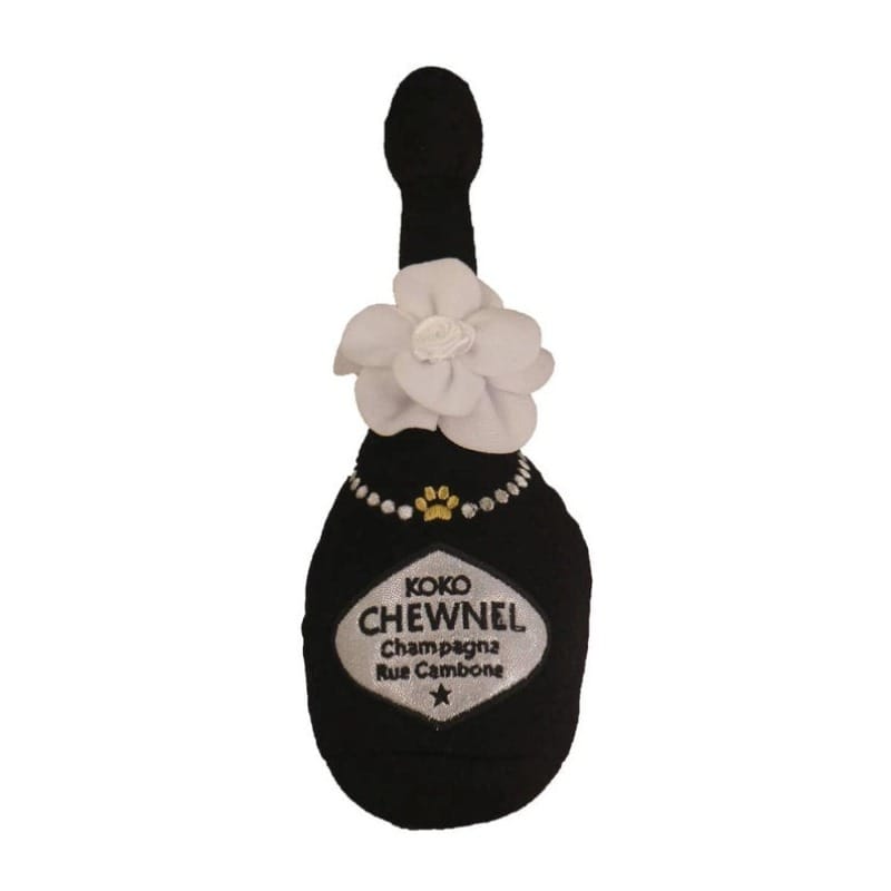 Dog Diggin Designs dog toys Koko Chewnel Bottle Plush Squeak Dog Toy