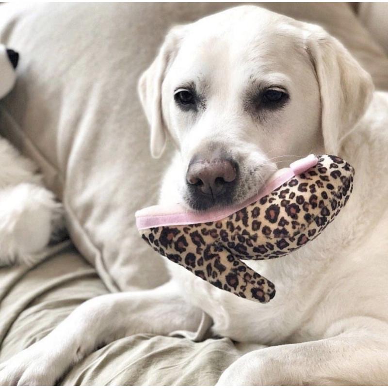 Haute Diggity Dog Toys Manalo Barknik Shoe Plush Squeak Dog Toy - 2 Sizes