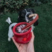 West Paw dog toys Holiday Toppl Puzzle & Treat Interactive Dog Toy
