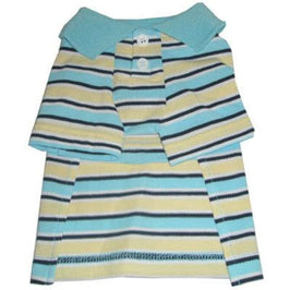 Pooch Outfitters Collared Shirts XXS Aaron Polo Pet Shirt with Stripes
