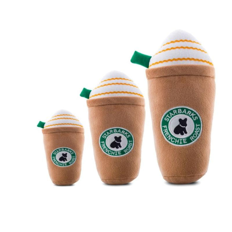 Haute Diggity Dog dog toys Starbarks Frenchie Roast Plush Squeak Dog Toy